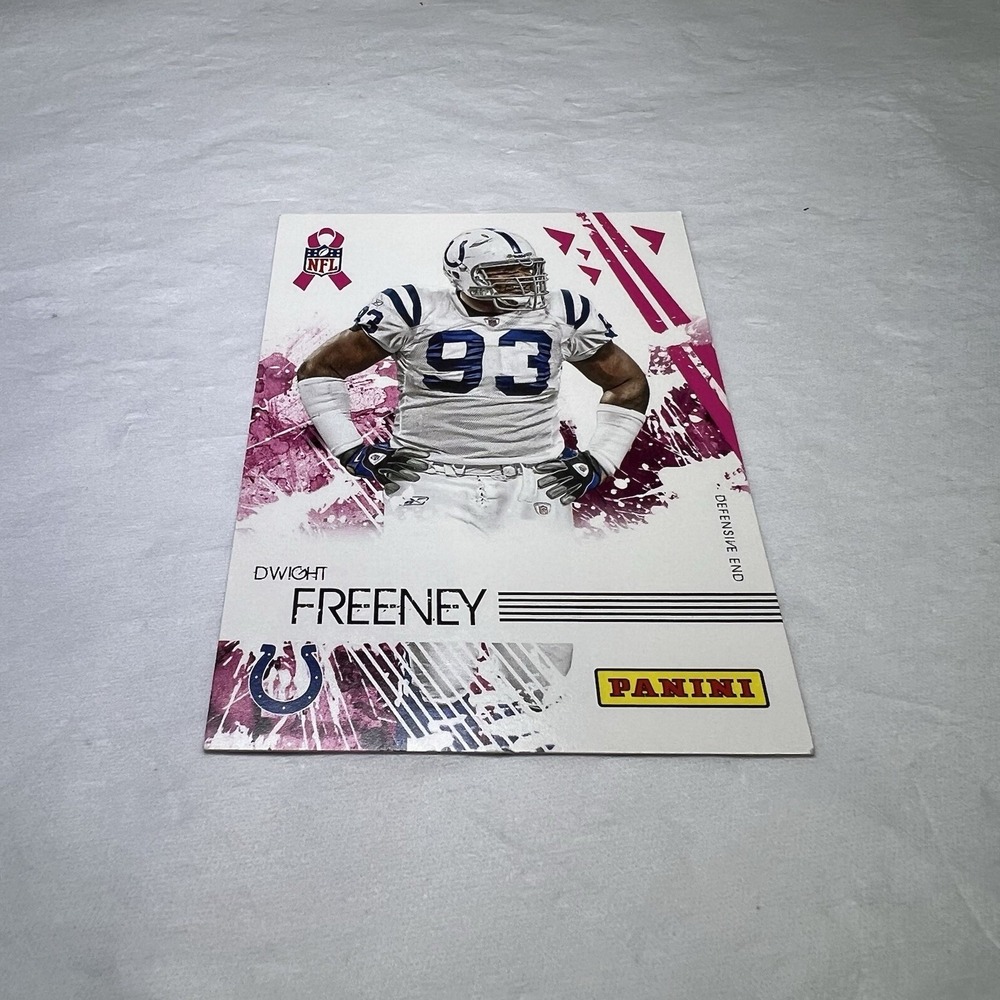 2010 Dwight Freeney  Topps & Panini Breast Cancer Awareness Card‎ Colts